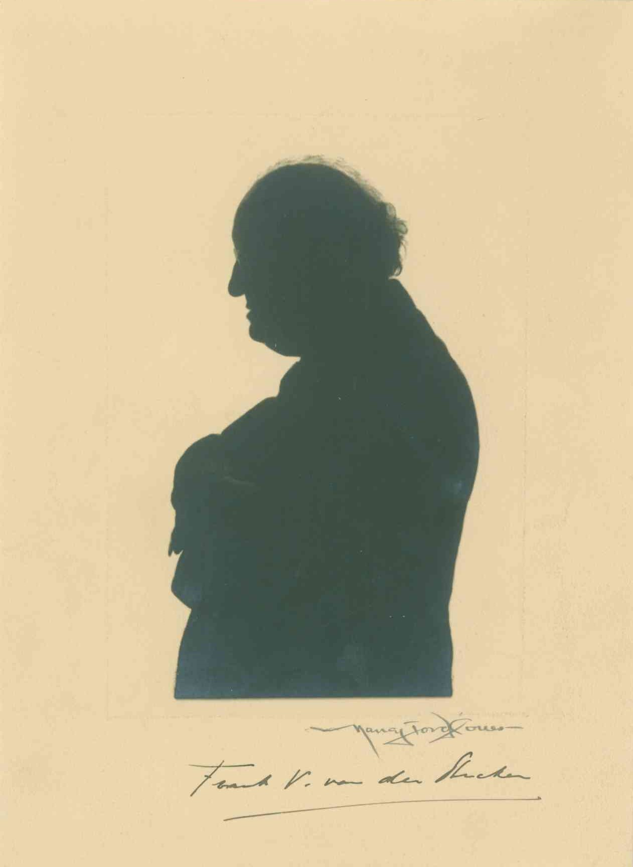 Stucken, Frank van der - Silhouette Signed "Frank V. van der Stucken".